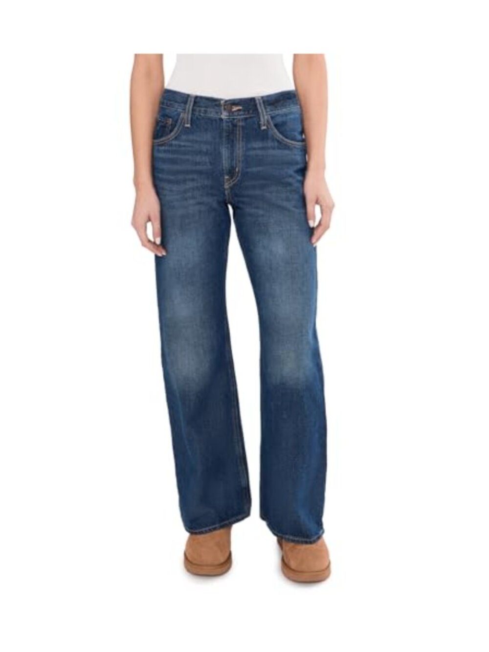 Levi's Middy Loose Boot Jeans Mid Rise Boot Cut Denim